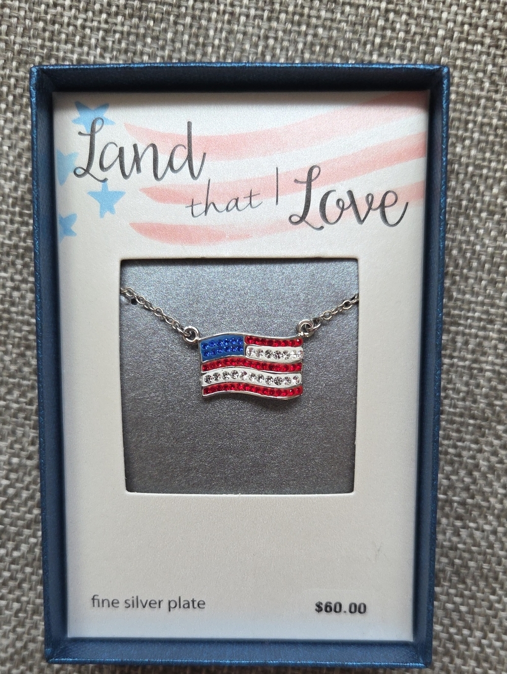 Kohl's Patriotic Flag Pendant Necklace - Red, White, Blue
